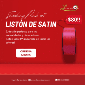 Listón satinado cinta decoración